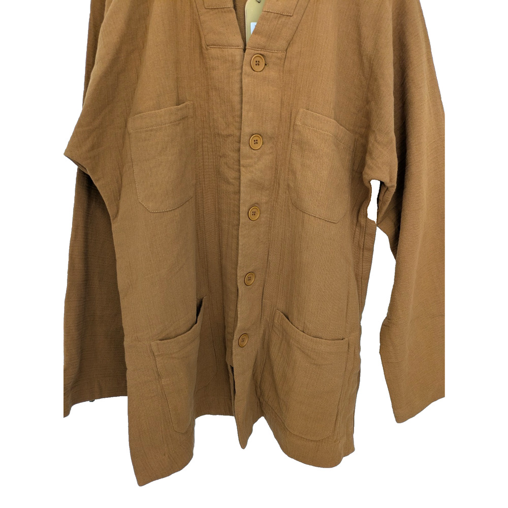 Taoist Monk 2 Piece Winter Pajamas Brown XL Tai Chi Meditation  Suit - Picture 6 of 14